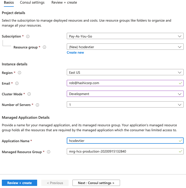 HCS startup form