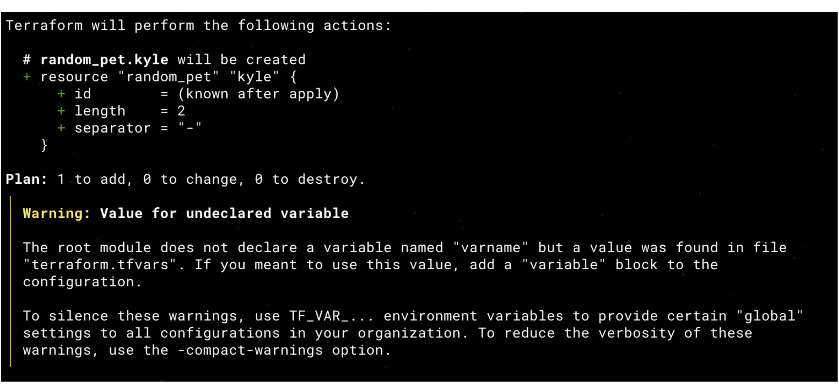 Terraform unified console