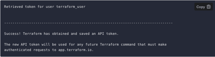 Successful token retrieval