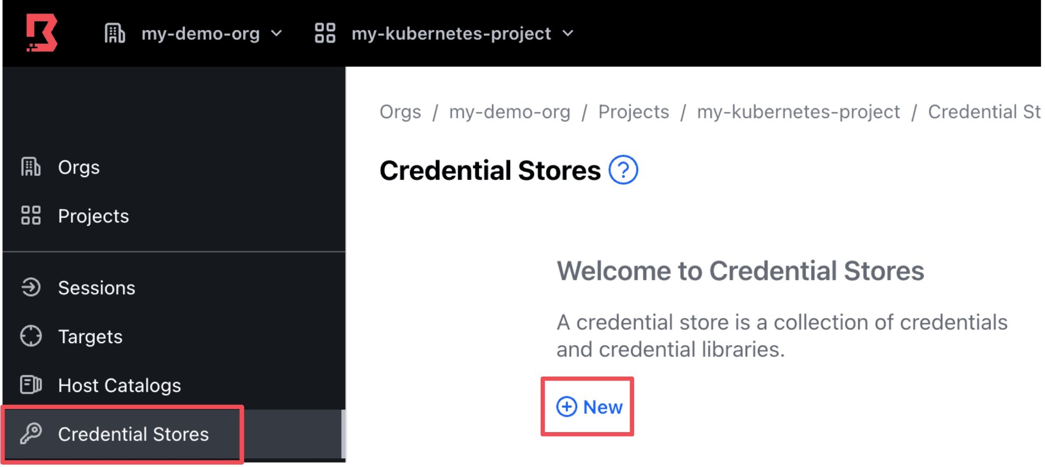 Credential stores