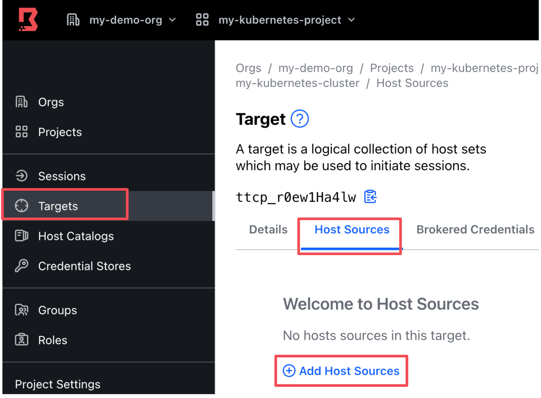 Host sources