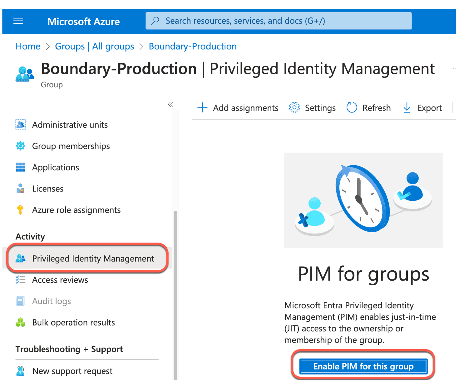 Boundary-production