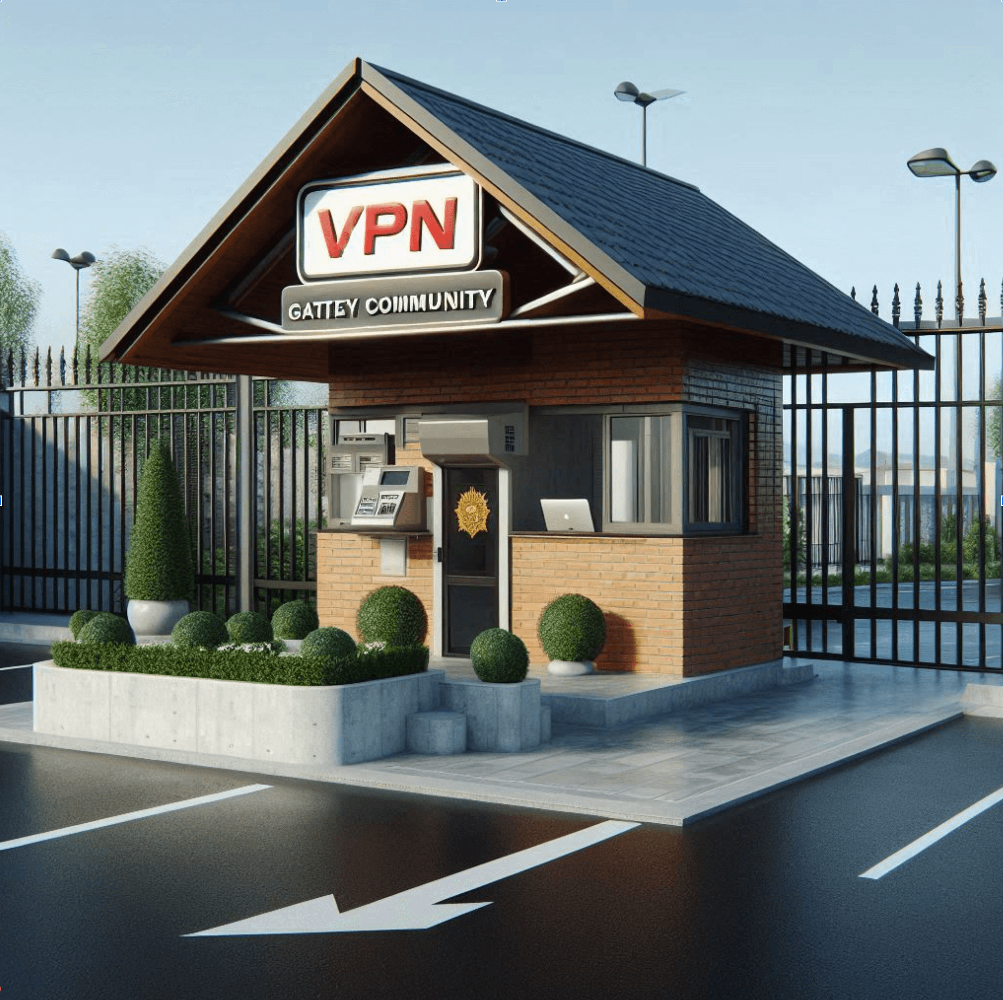 Gated community security house