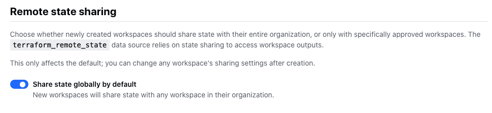 Remote state sharing