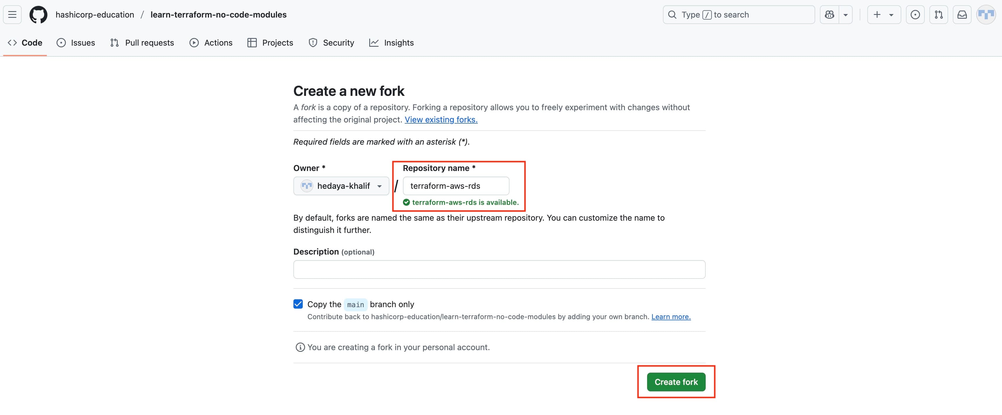 Repo creation