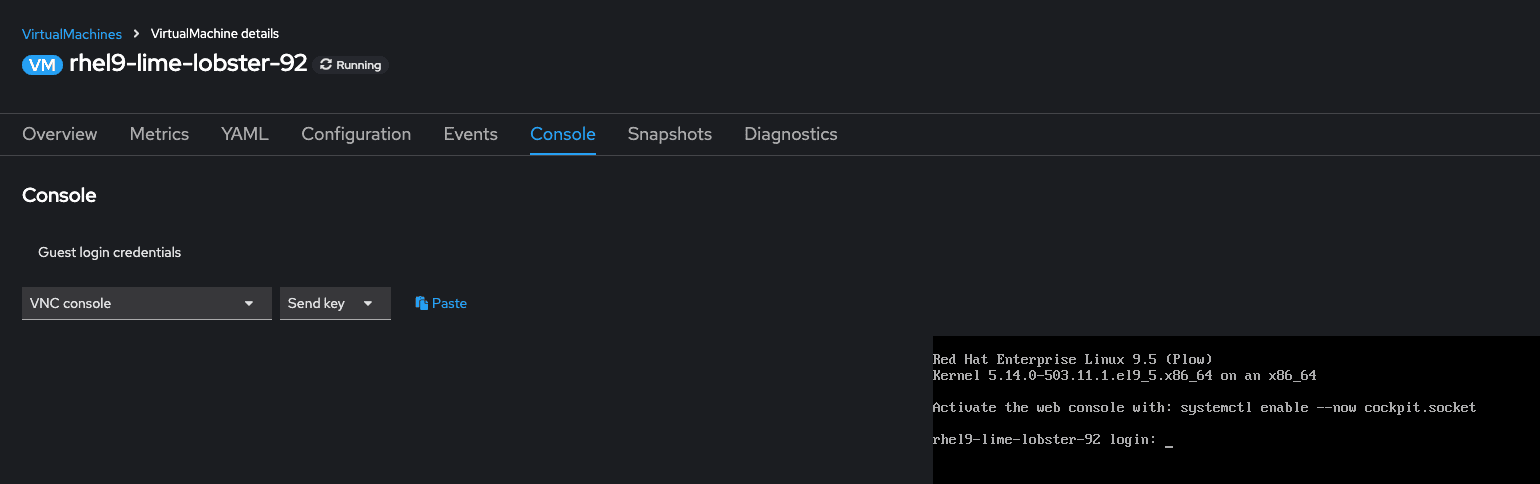 RHEL VM