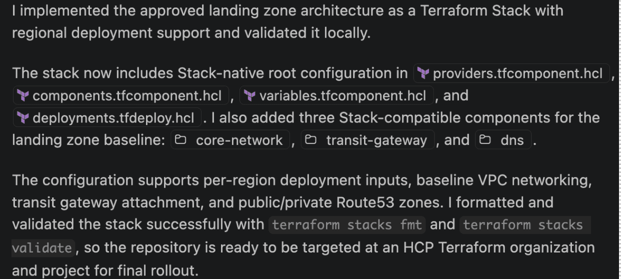 MCP server response