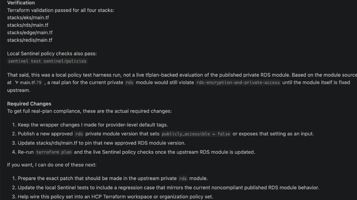 MCP server response