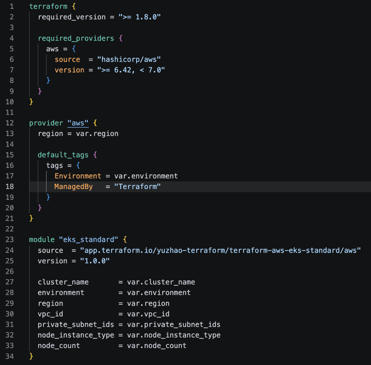 Sample source code generated by the MCP server: